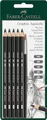 Produktbild: FABER-CASTELL 117897 - Bleistifte Set Graphite Aquarell, 6-teilig, inkl. Aquarellpinsel, für Künstler