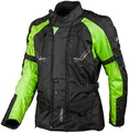 Produktbild: GERMAS gms Taylor Herren Motorradjacke mit Protektoren - Textil, wasserdicht, winddicht, atmungsaktiv, AirVent-System 2 Außentaschen, Taillengurt, Armweitenregulierung, Farbe:schwarz-gelb, Größe:12XL
