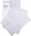 Produktbild: ® 50 Blatt Briefpapier Marmorpapier grau Elefantenhaut 120g A4 – Beidseitig M...