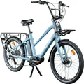 Produktbild: Zündapp Longtail M400 E Bike Lastenrad bis 180 kg Elektrofahrrad 160-195 cm Mittelmotor Cargo Elektro Fahrrad blau