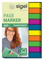 Produktbild: sigel transparente Haftmarker - 6 x 50mm - 400 Blatt