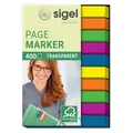 Produktbild: SIGEL TRANSPARENT Haftmarker farbsortiert 10x 40 Streifen
