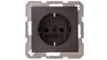 Produktbild: 4011334224198 B.Kwadrat/B.3/B.7 Gniazdo pojedyncze z/u SCHUKO antracyt mat 47231