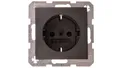 Produktbild: B.Kwadrat/B.3/B.7 Einzelsteckdose mit/ohne SCHUKO anthrazit matt 47231606
