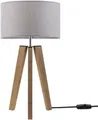 Produktbild: Paco Home Tischleuchte Canvas uni Color, ohne Leuchtmittel, Stehlampe Vintage Fuß LED Lampe Wohnzimmer Skandinavischer Stil E27