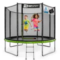 Produktbild: Hop-Sport Trampolin Outdoor - Ø 305 - Trampolin mit außenliegenden Sicherheitsnetz, stabiler Rahmenkonstruktion und Sicherheitszertifikaten - Komplettset