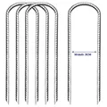 Produktbild: Bodenanker Erdanker Verzinkt Zeltnägel Garten Heringe Trampolin Erdnägel Gartenpfähle Pflocke Stakes Landschaft Heftklammern Schaukel Große Breite 4Stück 30CM