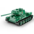 Produktbild: CaDA C61072W 2.4G Fernsteuerung T-34 Medium Tank Model Building Blocks War Series Military Tank Assembly Kit, Kompatibel mit Lego Technology 722/PCS