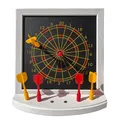 Produktbild: Karella Mini Magnet Dartboard, Doppelseitige magnetische Zielscheibe, Dartspiel für Kinder und Familie, sicheres Dart Spielzeug, kleine Dartscheibe, Geschenk, Partyspiel, inklusive 6 Mini Magnet Darts