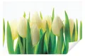 Produktbild: Wallarena Fototapete Küche Abwaschbar 250x60 Tapete Wandtapete Küchenrückwand Küchentapete, Glatt, Blumen, Tulpen, Tapete inklusive Kleister Vliestapete Motivtapete