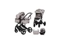 Produktbild: Chipolino Kinderwagen 3 in 1 Amore Babyschale Adapter Wickeltasche Fußabdeckung braun