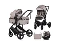 Produktbild: Chipolino Kombi-Kinderwagen Kinderwagen 3 in 1 Amore, Babyschale Adapter Wickeltasche Fußabdeckung
