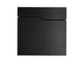 Produktbild: Metzler Briefkasten Hoffmann, großer Einwurfschlitz, 2-seitiges Zeitungsfach, abschließbar, B 370 x T 105 x H 370 mm, Stahl, tiefschwarz RAL 9005