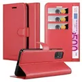 Produktbild: Cadorabo Hülle für Samsung Galaxy A71 5G Schutz Hülle in Rot Handyhülle Etui Case Cover Magnetverschluss