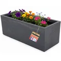 Produktbild: Pflanzkübel Vulkano, 72L Kübel rechteckig, Blumenkasten mit Wasserspeicher