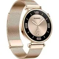 Produktbild: Watch GT4 41mm (Aurora-B19M), Smartwatch gold/weiß, goldenes Milanese-Armband