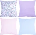 Produktbild: Amilian Dekokissen 4er Set - Dekokissen mit Füllung - 40x40 cm oder 50x50 cm - Kissen, Wunderschöne Muster