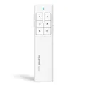 Produktbild: Norwii N99 Air Mouse Präsentationsclicker mit Pointer, wiederaufladbarer Clicker für PowerPoint-Präsentationen, PowerPoint-Clicker, Präsentationsfernbedienung, kabelloser Presenter, Handmaus - Weiß