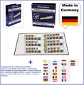 Produktbild: EURO-Kursmünzen-MÜNZALBUM-COIN-LOOK-2-Hüllen-Für-6-Euro-Set-24-Flaggen-Sticker