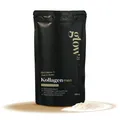 Produktbild: Glow25® Collagen Pulver Black Edition [450g] - Neuer Look - mit Vitamin C, Zink und Biotin - Premium Kollagen Hydrolysat - Gute Löslichkeit