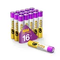 Produktbild: GP Extra Alkaline Batterien AAAA (Mini / LR61) Spannung 1,5V, ideal z.B. für Stylus Pens, medizinische Geräte und Stirnlampen etc. (Pack mit 16 Stück Alkalibatterien)