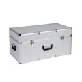 Produktbild: Kreher® Transportkoffer 100L - Robuster Werkzeugkoffer mit Aluminiumrahmen & ABS-Korpus, abschließbar, Metallverschlüsse, Neopren-Innenraum - Große Aufbewahrungsbox für Werkzeug, Kamera & Elektronik