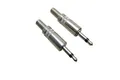 Produktbild: 2x 2-polig 3,5 mm mono Klinkenstecker zum Löten Hobby-Aux-Stecker aus Metal