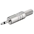 Produktbild: Klinken-Stecker 3,5mm Mono verchromt mit Knickschutz
