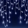Produktbild: Monzana Deuba Lichterkette 20m 600 LED Innen & Außen Kaltweiß Regenlichterkette Weihnachten Deko Regen
