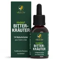 Produktbild: Vitactiv BITTERKRÄUTER - Bittertropfen mit Alkohol - Erlesene Kräuter plus Cholin & Zink - Bitterstoffe Tropfen nach Hildegard von Bingen - Ohne Künstliche Zusätze, Zuckerfrei, Vegan - 50ml