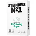 Produktbild: Steinbeis No. 1 Druckerpapier – 2500 (5 x 500) Blatt DIN A4 Recycling-Papier 80 g/m², Weiß & Chlorfrei, hochwertiges Kopierpapier ISO 70 / CIE 55