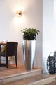 Produktbild: Exklusiver Blumenkübel Pflanzkübel Vase Kübel Fiberglas CITY 80 Silber Metallic
