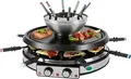 Produktbild: ProfiCook Raclette Fondue Kombination PC-RG/FD 1245 | 2in1 Tischgrill für 8 Personen | rund Ø 40 cm | Antihaft | inox