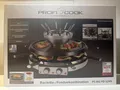 Produktbild: ProfiCook Raclette rund 1900W Fondue Kombi 8 Pfännchen Antihaft Neu OVP
