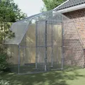Produktbild: Voliere mit Tür Vogelvoliere Vogelbauer Silbern Verzinkter Stahl vidaXL