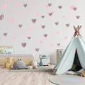 Produktbild: Herzen Wandtattoo Sticker Folie Aufkleber Kinder Junge Wohnzimmer DINA4 Y037-26