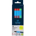 Produktbild: Schneider Kugelschreiber Slider Edge XB, 152272, Lehrerkorrekturset, 3 x rot und 1 x grün, 4 Stück