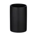 Produktbild: Wenko-Wenselaar GmbH & Co. KG WENKO Polaris Zahnputzbecher, Dekorativer Mundpflegebehälter aus hochwertiger Keramik, Farbe: schwarz / mattiert 24013100