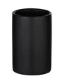Produktbild: WENKO Zahnputzbecher Polaris Schwarz matt, Maße (B/H x T): Ø 7 x 11 cm