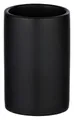 Produktbild: WENKO Zahnputzbecher Zahnputzbecher POLARIS, Schwarz, Ø 7 cm