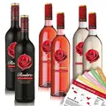 Produktbild: Rosiere süß & fruchtig Probierpaket, gemischtes Weinpaket + VINOX Winecards (6x0,75l)