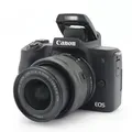 Produktbild: Canon EOS M50 mark II + EF-M 15-45mm f/3.5-6.3 IS STM Gebrauchtware (incl. MwSt) | Sehr leichte Gebrauchsspuren | 12 Monate Garantie | ✔️ Temporär mit Kostenlose Geschenkbox i.W.v. 160 €