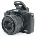 Produktbild: Canon EOS M50 mark II + 15-45mm f/3.5-6.3 IS STM Gebrauchtware | Kaum Gebrauchsspuren | 12 Monate Garantie | ✔️ Temporär mit Kostenlose Geschenkbox