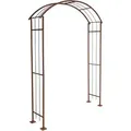 Produktbild: Rosenspalier Rosenbogen Torbogen 160 cm Rankhilfe Rost Metall Kletterhilfe Bogen - Braun