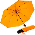 Produktbild: iX-brella Sturmschirm Voll-Fiberglas Taschenschirm groß 106 cm - mit farbigen Speichen - neon-orange