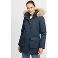Produktbild: OXMO OXActa Damen Wintermantel Parka Mantel mit Kapuze - Blau - M