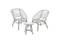Produktbild: SVITA Balkonset TULUM, (Set, 3-teilig), Garten-Möbel, 2 Stühle, mit Tisch, Weiß