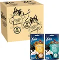 Produktbild: FELIX KNABBER MIX ORIGINAL & STRANDSPASS KATZEN LECKERLI TROCKENFUTTER 16 x  60g
