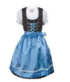 Produktbild: Ramona Lippert Dirndl Kinderdirndl Sophia Mädchen Trachtenkleid braun blau mit Bluse