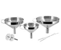 Produktbild: GRÄWE Trichter-Set groß, 3-teilig, Edelstahl, 11, 15, 18 cm Durchmesser